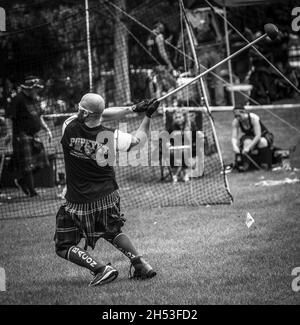 Hammer Throw - 2016 Utah Scottish Festival e Highland Games Foto Stock