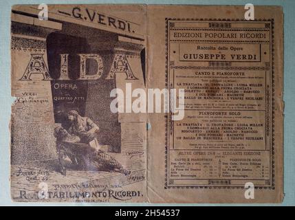 Vecchio poster opera Foto Stock