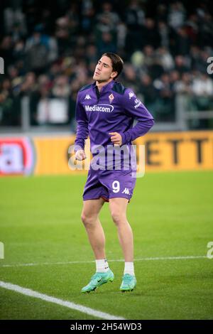 Torino, Italia. 7 novembre 2021. Italian Serie A, Juventus FC - Fiorentina Credit: Nderim Kaceli/Alamy Live News Foto Stock