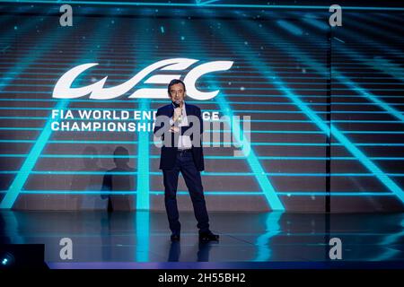 Fillon Pierre (fra), presidente di ACO, portait durante la cerimonia di premiazione del Campionato Mondiale di Endurance 2021, FIA WEC, sul circuito Internazionale del Bahrain, dal 4 al 6 novembre 2021 a Sakhir, Bahrain - Foto: Germain Hazard/DPPI/LiveMedia Foto Stock