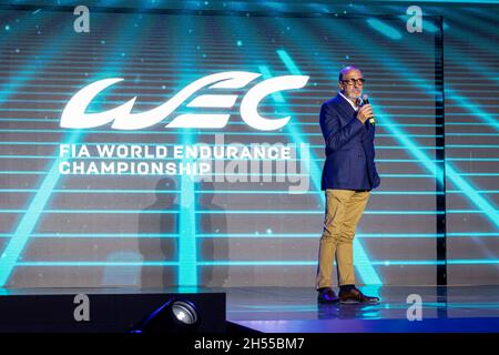 Mille Richard (fra), presidente della Commissione FIA Endurance, ritratto durante la cerimonia di premiazione del Campionato Mondiale di Endurance 2021, FIA WEC, sul circuito Internazionale del Bahrain, dal 4 al 6 novembre 2021 a Sakhir, Bahrain - Foto: Germain Hazard/DPPI/LiveMedia Foto Stock