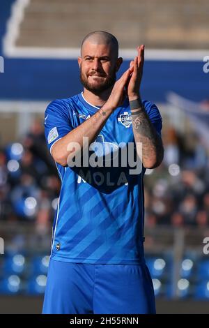 Como, Italia. 6 novembre 2021. Alberto Cerri (Como 1907) durante Como 1907 vs AC Perugia, Campionato Italiano di Calcio BKT a Como, Italia, Novembre 06 2021 Credit: Agenzia indipendente di Foto/Alamy Live News Foto Stock