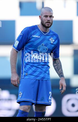 Como, Italia. 6 novembre 2021. Alberto Cerri (Como 1907) durante Como 1907 vs AC Perugia, Campionato Italiano di Calcio BKT a Como, Italia, Novembre 06 2021 Credit: Agenzia indipendente di Foto/Alamy Live News Foto Stock