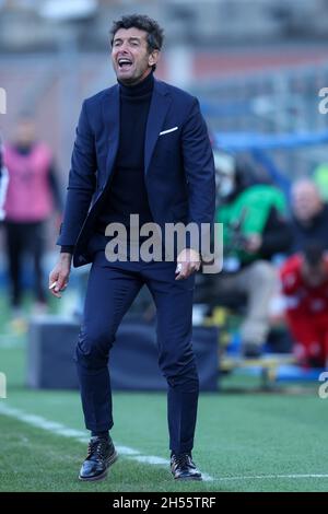 Como, Italia. 6 novembre 2021. Giacomo Gattuso (Como 1907) durante Como 1907 vs AC Perugia, Campionato Italiano di Calcio BKT a Como, Italia, Novembre 06 2021 Credit: Independent Photo Agency/Alamy Live News Foto Stock