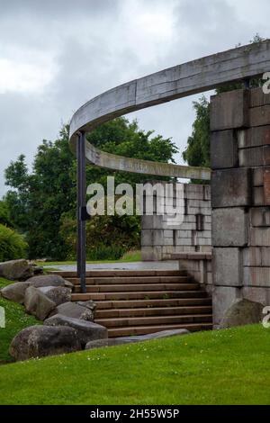 Battaglia di Brannockburn Monumento in Scozia Foto Stock