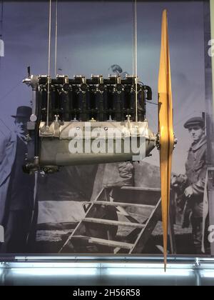 Museo BMW: Motore aereo prodotto da BMW nel 1930. Monaco - Germania - Settembre 2013. Foto Stock