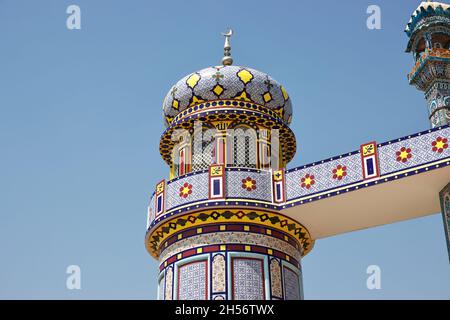 Moschea di Bhong nel villaggio di Bhong, distretto di Rahim Yar Khan, provincia di Punjab, Pakistan Foto Stock