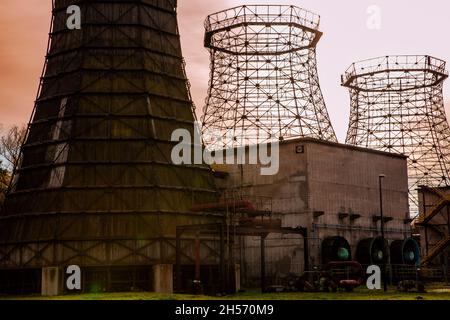 Zeche Zollverein / Cokery architettura e monumento industriale nella zona della Ruhr Foto Stock
