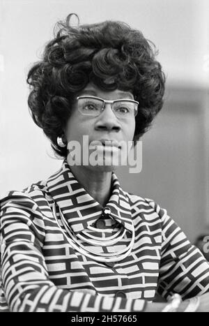 Shirley Chisholm - politico americano, educatore e autore - fotografato da Thomas J. o'Halloran Foto Stock