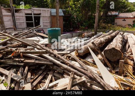 Seguito di tsunamin sull'isola di Phi phi Thailandia. Foto Stock