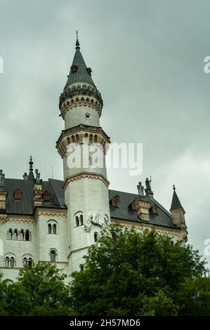 Splendida vista sul Neuschwanstein in Germania Foto Stock