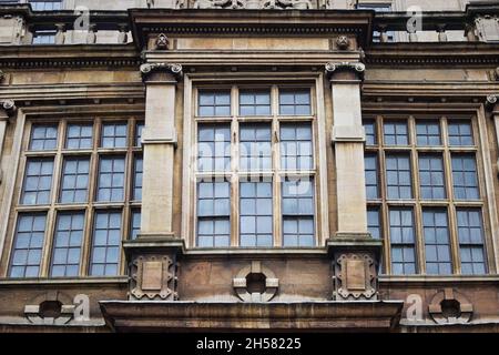 Elizabethan County House, architettura, Windows Foto Stock