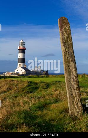 Old Head of Kinsale Lighthouse, County Cork, Irlanda Foto Stock