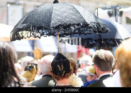 Vienna, Austria. 7 giugno 2012. Processione del Corpus Christi a Vienna Foto Stock