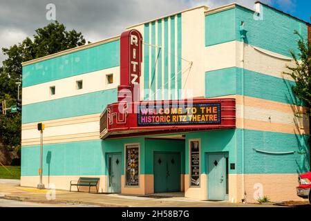 Lo storico Teatro Ritz, East Doyle Street, Toccoa, Georgia Foto Stock