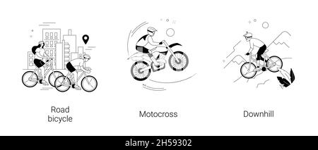 Illustrazioni vettoriali del concetto astratto dello stile di vita attivo. Illustrazione Vettoriale