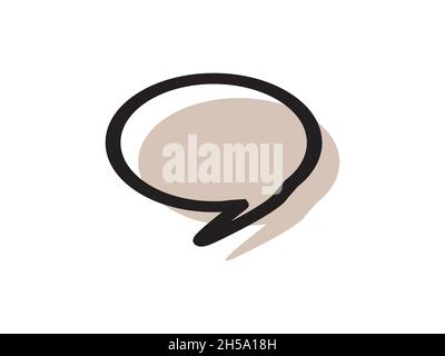 Fumetto, disegnato a mano per inserire il testo come cartoon.Vector Illustrazione Vettoriale