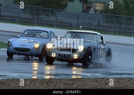 Alexander Hewitson, Austin Healey 3000 Mk2a, Gerrard Buggy, Austin Sebring Sprite, HRDC Dunlop Allstars e Classic Alfa Challenge, suddivisi in classi Foto Stock