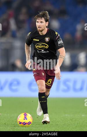 Roma, Italia. 7 novembre 2021. Stefan Strandberg di US Salernitana 1919 durante la Serie Una partita di calcio tra la SS Lazio e l'Unione sportiva Salernitana 1919 allo stadio Olimpico di Roma (Italia), 7 novembre 2021. Foto Antonietta Baldassarre/Insidefoto Credit: Ininsidefoto srl/Alamy Live News Foto Stock