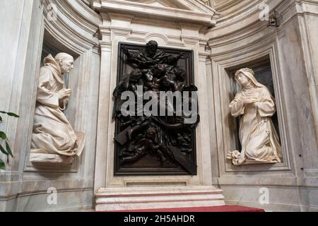 Roma, Italia - Chiesa di Santa Maria della Pace, Gesù Cristo Foto Stock