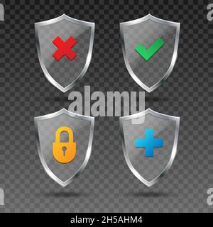 Protezioni di sicurezza Illustrazione Vettoriale