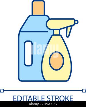 Detergente chimico icona colore RGB Illustrazione Vettoriale