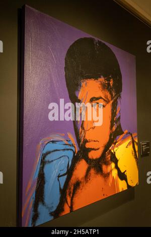 Mostra d'arte di Andy Warhol del XX secolo presso Christie's Inc. Auction House, New York City, USA 2021 Foto Stock