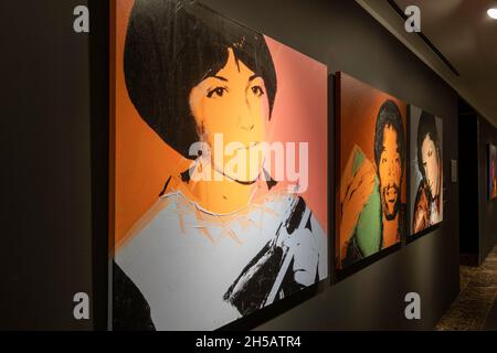 Mostra d'arte di Andy Warhol del XX secolo presso Christie's Inc. Auction House, New York City, USA 2021 Foto Stock