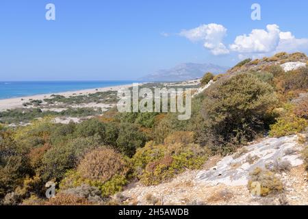 Spiaggia di Patara nella provincia di Antalya in Turchia. Foto Stock