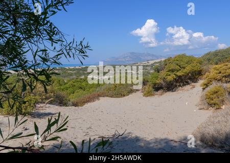 Spiaggia di Patara nella provincia di Antalya in Turchia. Foto Stock