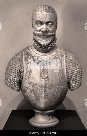 Busto di Emanuele Filiberto di Savoia - Busto di Emanuele Filiberto di Savoia 1570 Italia, italiano, Foto Stock