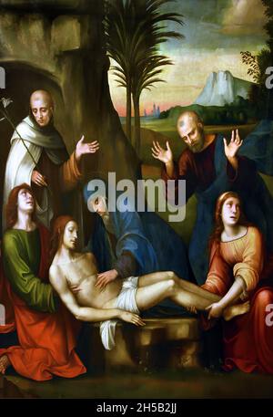 Deposizione di Cristo nella tomba 1515 di Raibolini Francesco - detto Francia, 1450 - 1517 Italia, italiano, Foto Stock