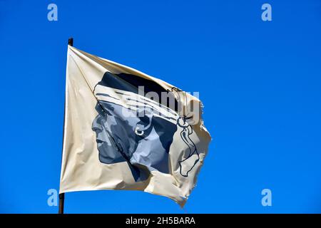 BANDIERA CORSA, FRANCIA Foto Stock