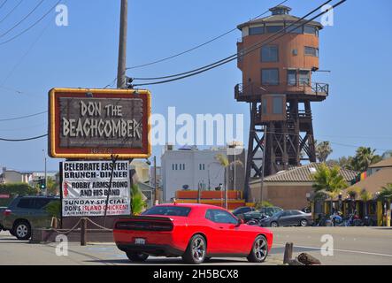 Il popolare ristorante e bar Don The Beachcomber, Huntington Beach CA Foto Stock