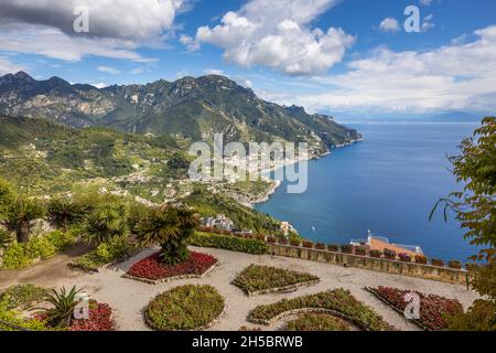 Villa Rufolo Giardini, Ravello, Italia Foto Stock