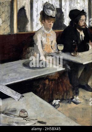 In un Cafe di Edgar Degas (1834-1917), olio su tela, 1873 Foto Stock