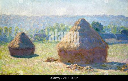 Haystack, fine estate di Claude Monet (1840-1926), olio su tela, 1891 Foto Stock