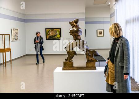 "Forme uniche di continuità nello spazio" di Umberto Boccioni nel Museo Kröller-Müller di Otterlo, Paesi Bassi Foto Stock