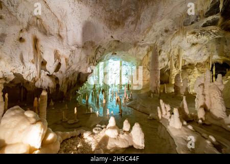 Grotte di Frasassi nelle Marche Foto Stock