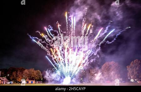 Fuochi d'artificio a Highgate London UK Foto Stock