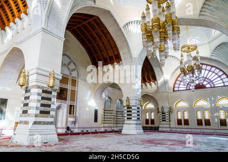 4 dicembre 2016, Muscat, Oman: Sala di preghiera della moschea Muhammad al-Amin a Muscat, Oman Foto Stock