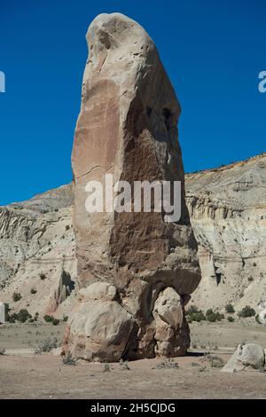 Chimney Rock nel Kodachrome Basin state Park, Utah Foto Stock