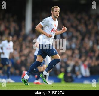 Liverpool, Regno Unito. 7 novembre 2021. Tottenham Hotspur's Harry Kane durante la partita della Premier League al Goodison Park. Immagine Mark Pain / Alamy Foto Stock