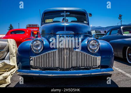 Reno, NV - 5 agosto 2021: 1948 Studebaker M5 Pickup Truck in una mostra locale. Foto Stock