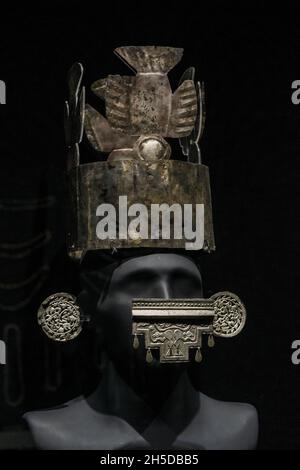 Gioielleria precolombiana cultura Chimú 1100 AC-1470 AC Perú Foto Stock