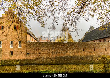 Il Castello di Doorwerth ospita tre musei. Doorwerth, Paesi Bassi Foto Stock