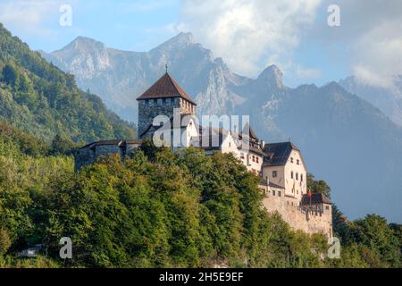Castello di Vaduz, Vaduz, Oberland, Liechtenstein, Europa Foto Stock