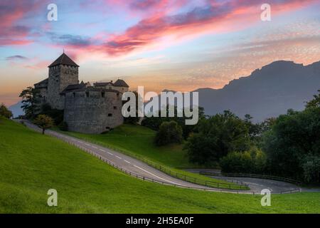 Castello di Vaduz, Vaduz, Oberland, Liechtenstein, Europa Foto Stock