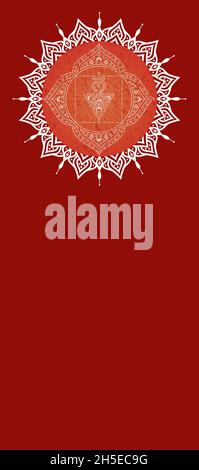 Set di chakra simbolo isolato su sfondo a colori Foto Stock