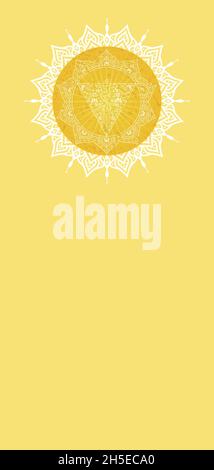 Set di chakra simbolo isolato su sfondo a colori Foto Stock